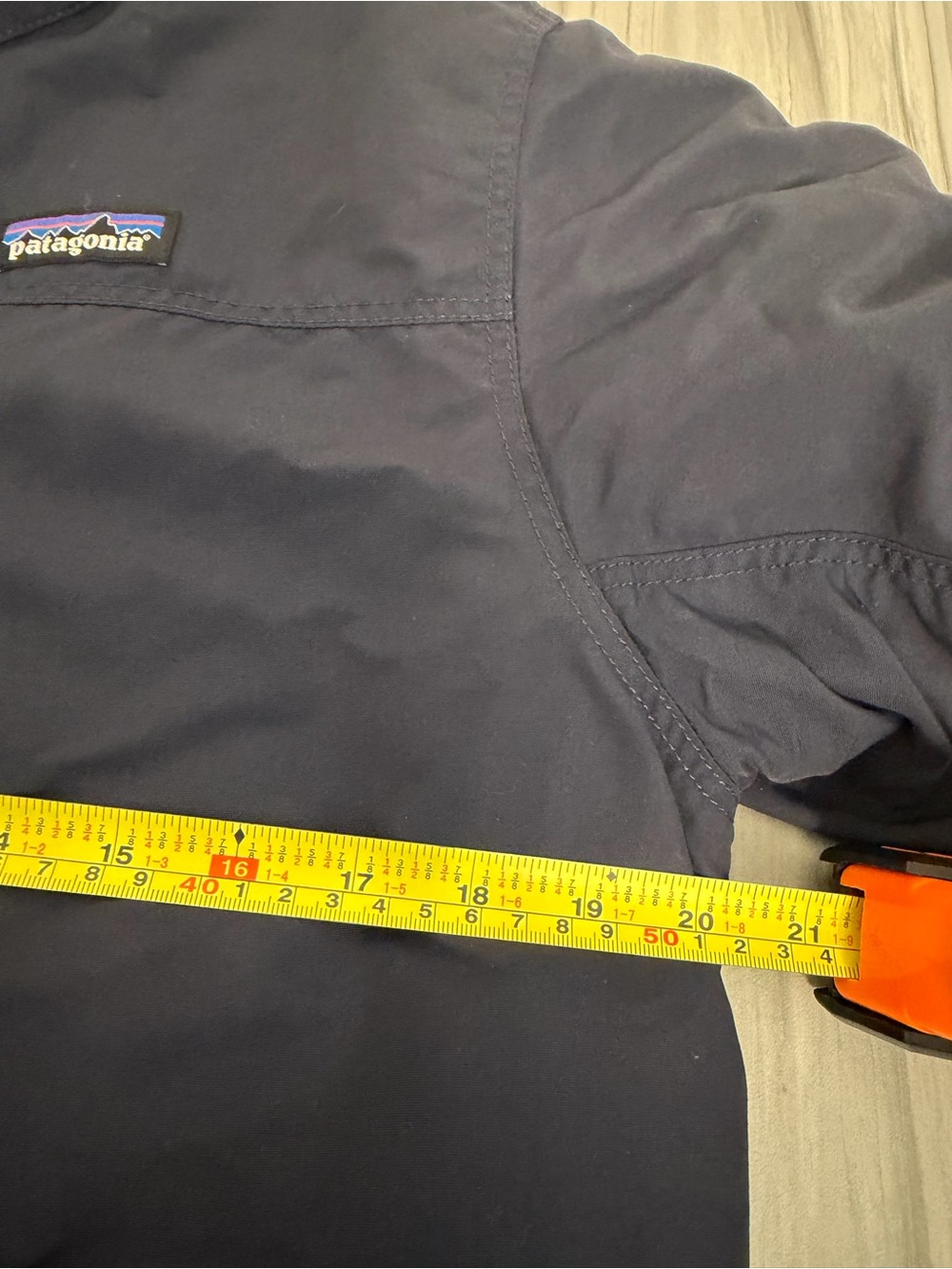 Patagonia Mens Small Lone Mountain Parka Navy Blue Full Zip Insulated Jacket - Picture 10 of 12